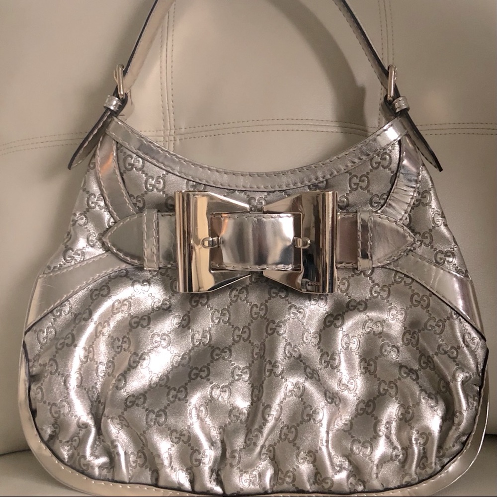 Gucci Gold Guccissima Leather Medium Queen Hobo